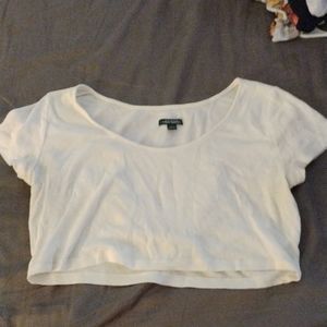 Simple White Crop Top